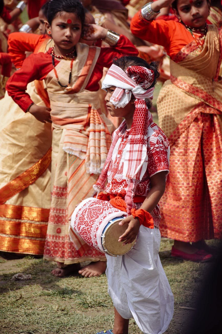 a child with a drum