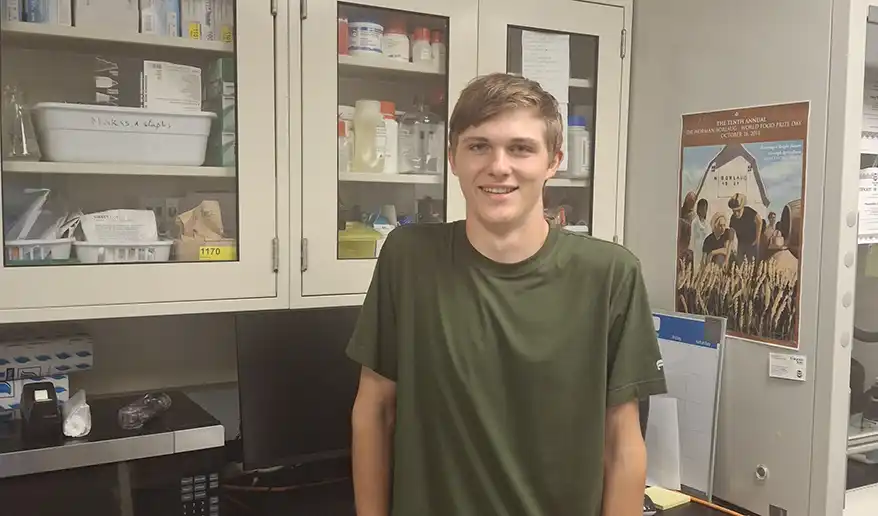 Colten Blake, a student of Colorado State University