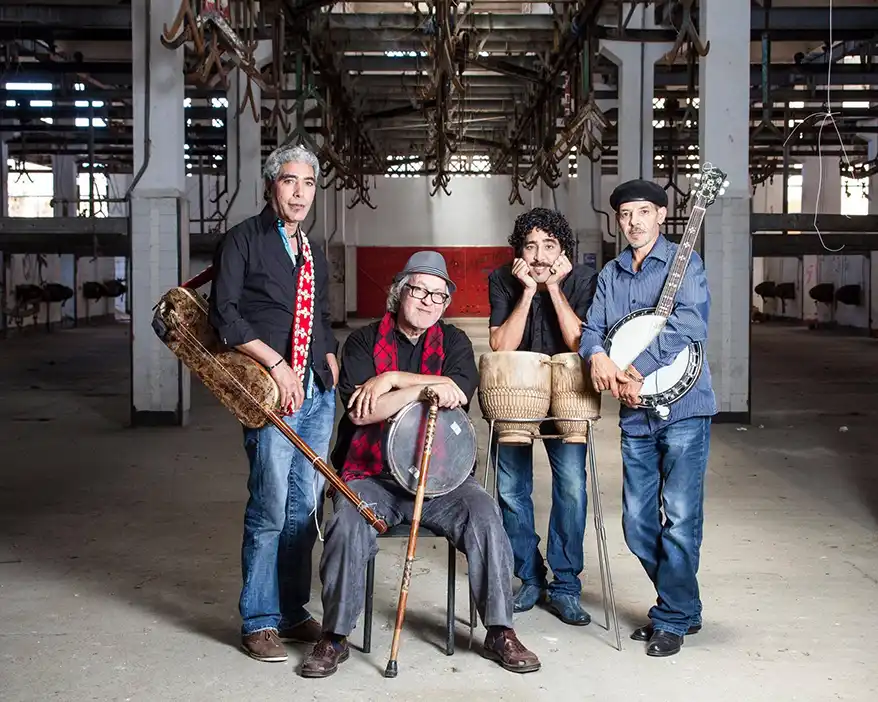 Moroccan ensemble Nass El Ghiwane, hailed “The Rolling Stones of Africa”