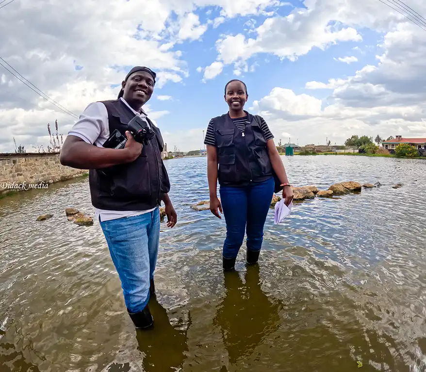 Allan Okumu is the Lead Creative Director at Didack Media. He is a climate change storyteller and humanitarian photographer., and Sharon Wanjiru Nyoike, Reporter – Didack Media