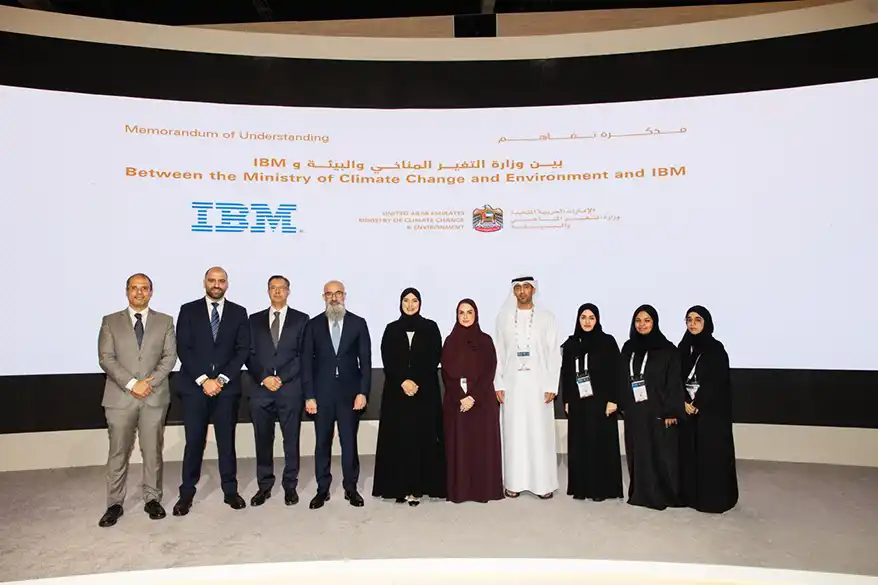 In a strategic move to leverage advanced technology and artificial intelligence to support the UAE’s environmental and climate objectives, the Ministry of Climate Change and Environment (MoCCAE) signed a cooperation agreement with IBM, a global leader in hybrid cloud and AI.