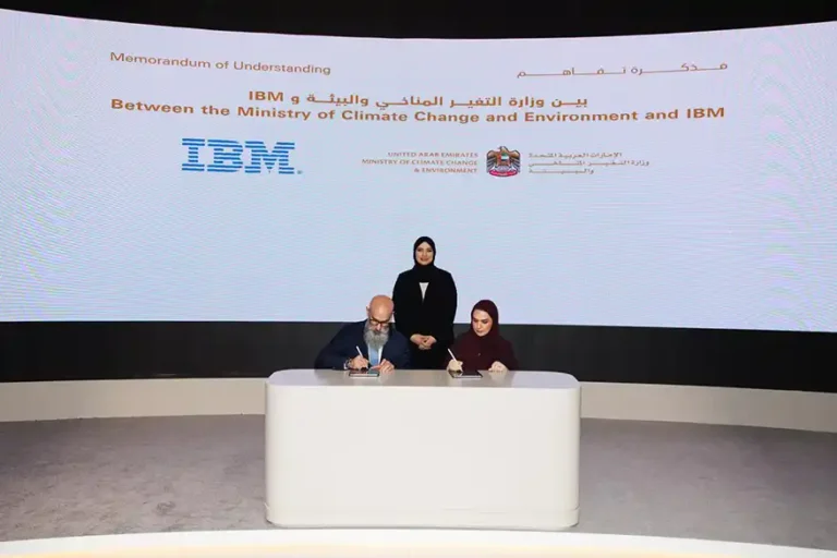 The agreement was signed on the sidelines of GITEX Global 2025 in Dubai in the presence of Her Excellency Dr Amna bint Abdullah Al Dahak, Minister of Climate Change and Environment. Representing the Ministry was Her Excellency Eng. Amal Abdulrahim, Assistant Undersecretary for Support Services, Chief AI and Innovation Officer, while IBM was represented by Mr Shukri Eid, General Manager, Gulf, Levant and Pakistan.  