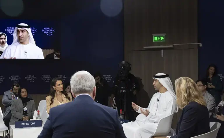 His Excellency Dr. Thani bin Ahmed Al Zeyoudi, UAE Minister of Foreign Trade, joined the Annual Meetings of the Global Future Councils and Cybersecurity 2025, held from 14–16 October, in a panel discussion titled ‘Taming Trade’ to discuss the challenges arising worldwide due to trade tensions between major countries.