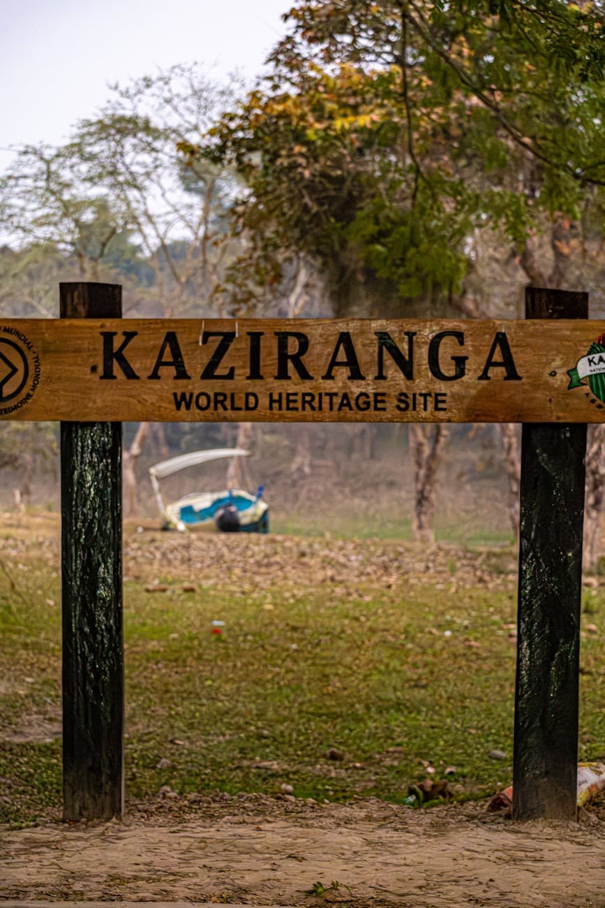 kaziranga world heritage site signage