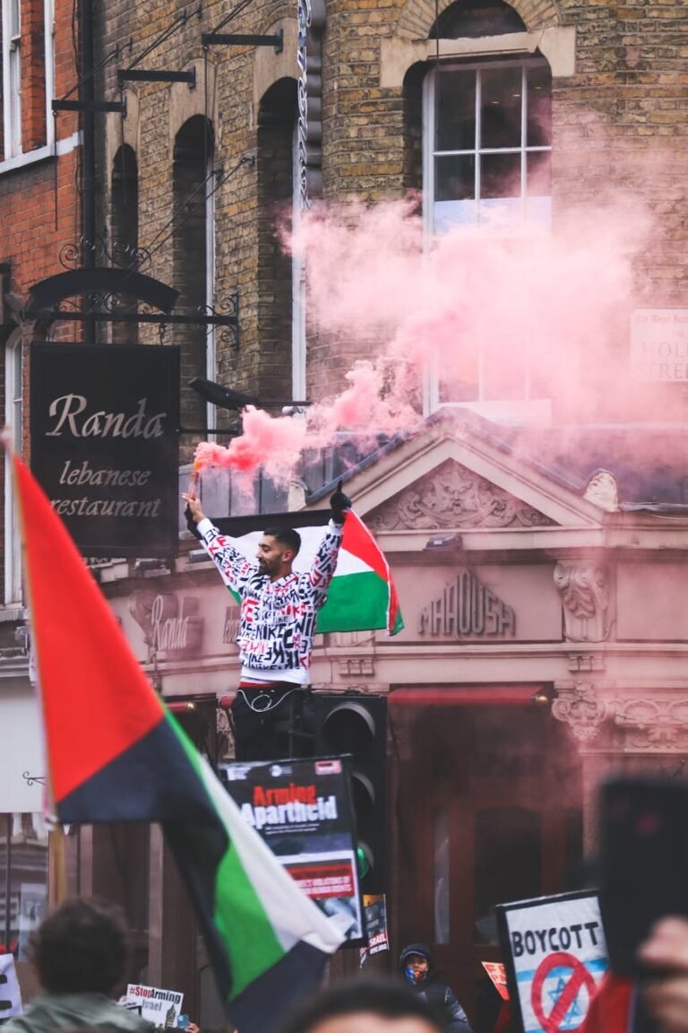 people holding flags