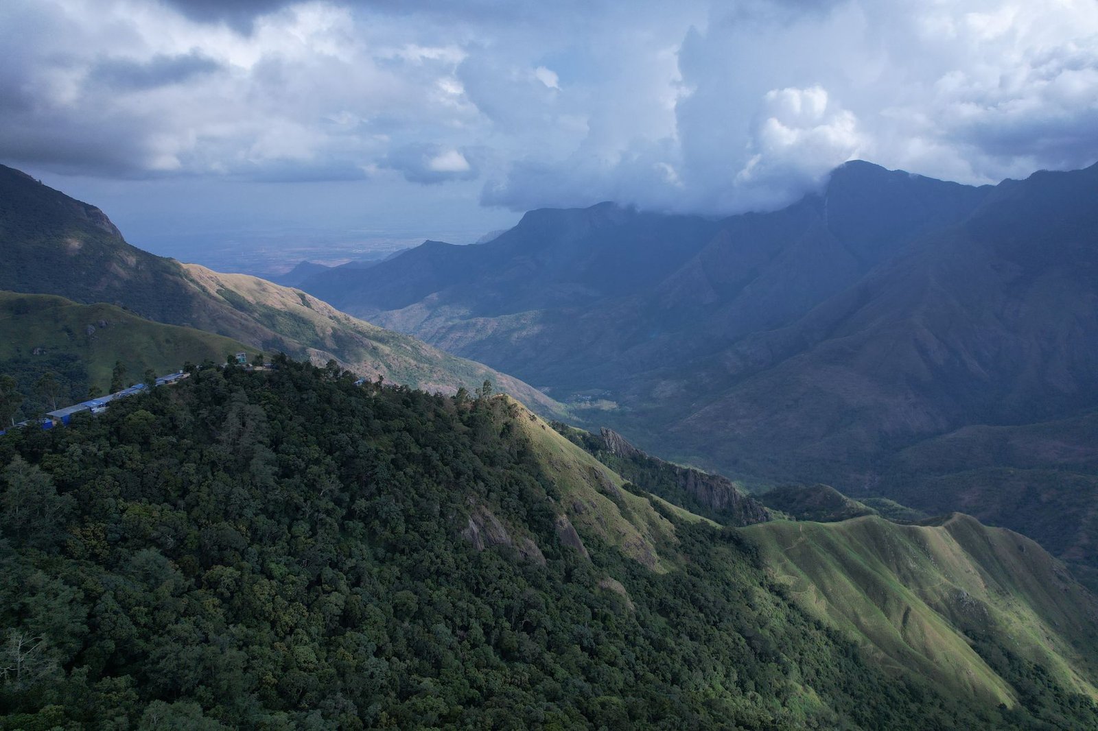 landscape of a mountain valley