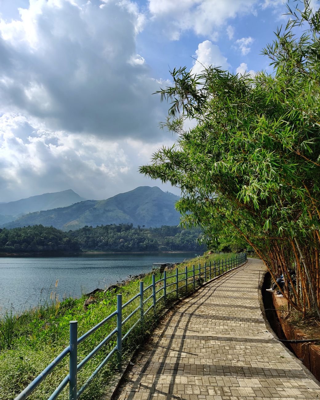 serene pathway along padinjarathara dam