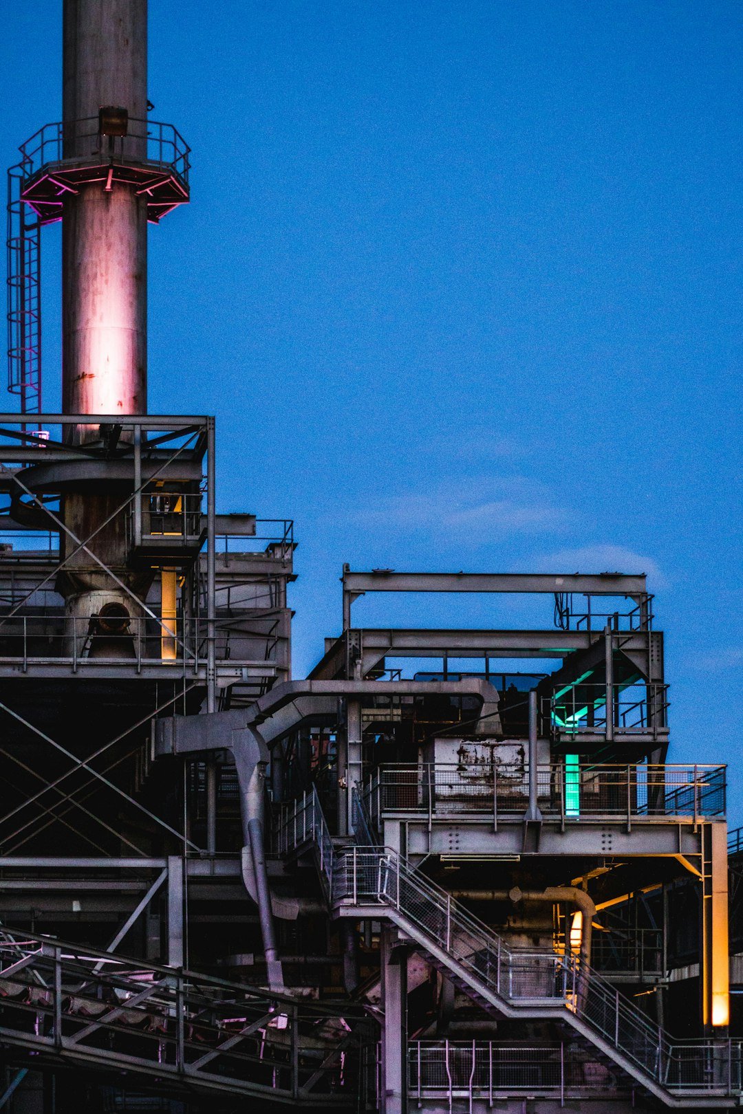 An industrial processing plant